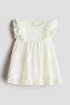 Ruffled Eyelet-Embroidered Dress-61