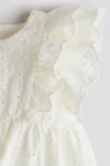 Ruffled Eyelet-Embroidered Dress-61