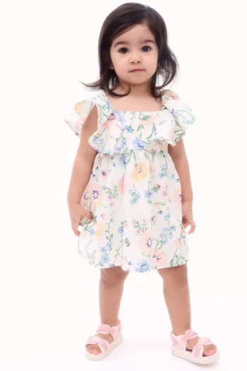 Ruffled Eyelet-Embroidered Dress-02